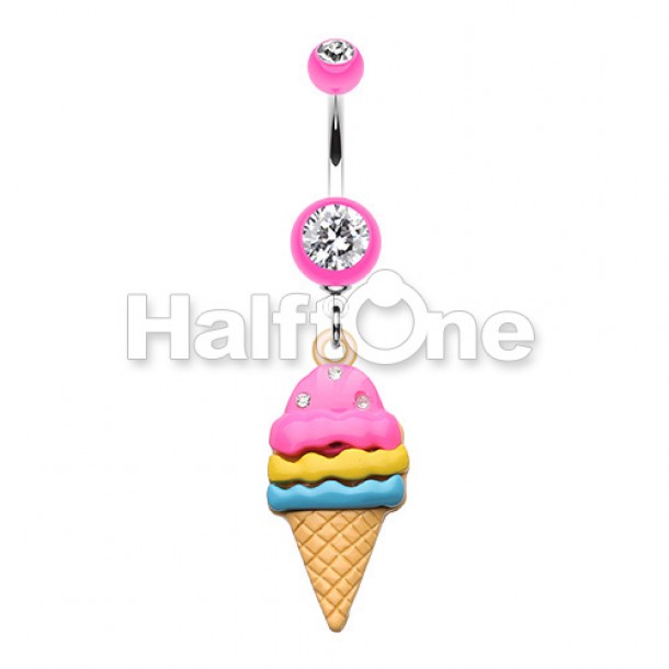 Triple Treats Ice Cream Belly Button Ring