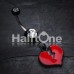 Broken Heart Belly Button Ring