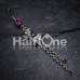 Bow-Tie Gem Drop Belly Button Ring