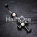 Blackline Opulent Cross Belly Button Ring