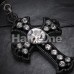 Blackline Opulent Cross Belly Button Ring