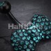 Blackline Multi Gem Bow-Tie Belly Button Ring