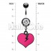 Broken Heart Belly Button Ring