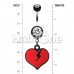 Broken Heart Belly Button Ring