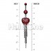 Blackline Red Heart Chain Tassel Belly Button Ring