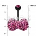 Blackline Multi Gem Bow-Tie Belly Button Ring